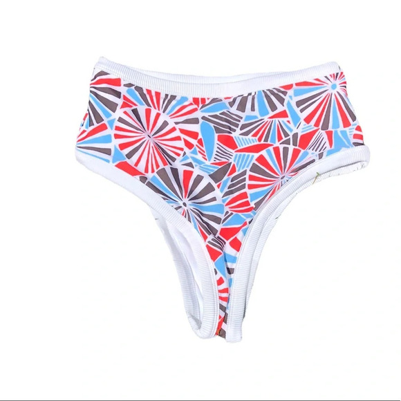 NWOT AERIE HIGH WAISTED CHEEKY BIKINI BOTTOMS - Picture 1 of 3